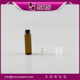 SRS Toplu Satış Plastik kapağı olan parfüm şişesinde 5 ml cam silindir kehribar rulo