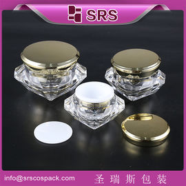 J060 5ml 15ml 30ml 50ml elmas şeklindeki maske kavanozu toptan