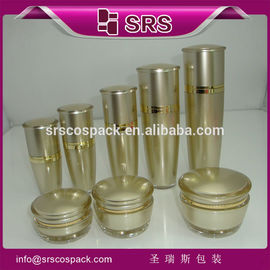 SRS Üreticiler toptan 15ml 30ml 50ml 80ml 120ml altın lüks boş kozmetik akrilik