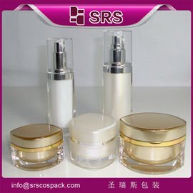 Beyaz lüks akrilik L103 30ML 50ML şişe pompası