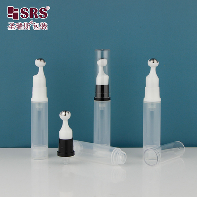 Boş Kozmetik Havasız Baskı Tarzı Rol Masajı 10ml Şişe Üzerinde Yuvarlak