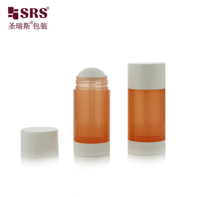 15ml 30ml 50ml 75ml 90ml Boş Yuvarlak PP PCR Geri Dönüştürülebilir Eko Deodorant Stik Konteyneri
