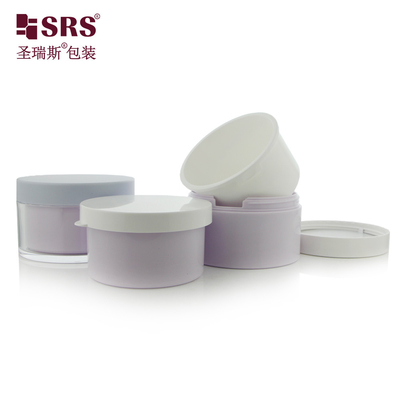 Eşsiz Yuvarlak Plastik Kozmetik Ambalaj Kapları 50ml 100ml 240ml Vücut Kirlenmesi için Boş Kaplar