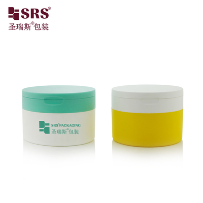 4 oz Plastik PP PCR Çift Duvarlı Özelleştirme Kaşıklı Flip Kapaklı Kaşıklı Kaşıklı Kavanoz Konteyneri