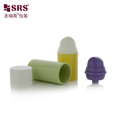 Enjeksiyon Renkli Özel Plastik Kozmetikler Serum Vakum Pompası PP Havadan Yoksun Şişe