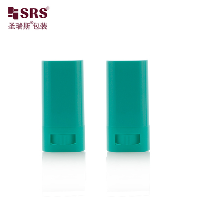15 ml 20 ml Boş Oval Şekil Cep Boyutu Güneş Koruyucu Balzam Stick Deodorant Taşıyıcısı
