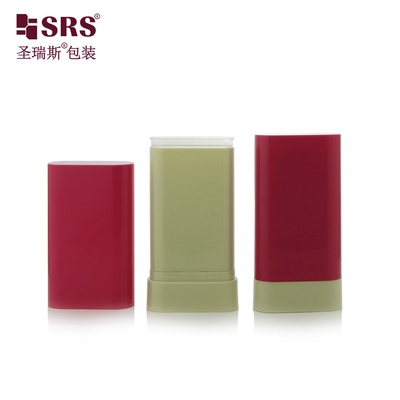 20g Oval Form Boş PP Stick Twist Up kişisel bakım konteyneri deodorant ambalajı