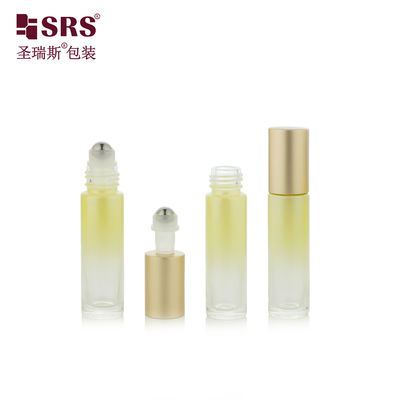 10 ml boya özel şeffaf sarı boş esanslı yağ rulo cam şişe