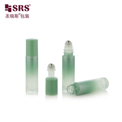 10ml Yuvarlak Şekilli Boş Cam Şişe Paketleri Essential Oil Roll On Fragrance için