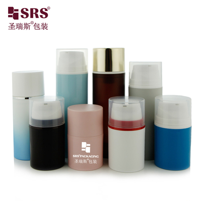 Yuvarlak Snap On Stili PP PCR Geri Dönüştürülmüş Malzeme Özel Renk 150ml Hava Sıfırlama Şişesi