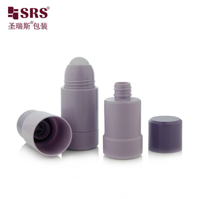Yeniden doldurulabilir Yeniden değiştirilebilir Enjeksiyon Renkli vida Kapak Gel Deodorant Rulo Top Şişe