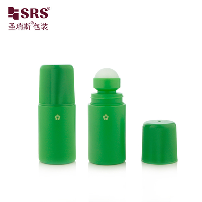 2 oz Boş PP Geri Dönüştürülebilir Özel Katı Renkli Kubbe Kapak Gel Plastik Deodorant Rulo Şişe