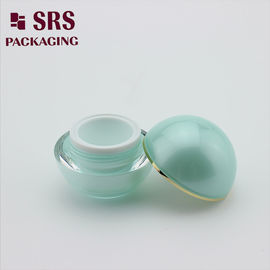 J010 açık yeşil çift duvarlı akrilik krem kavanozu boş SRS 15g 30g 50g
