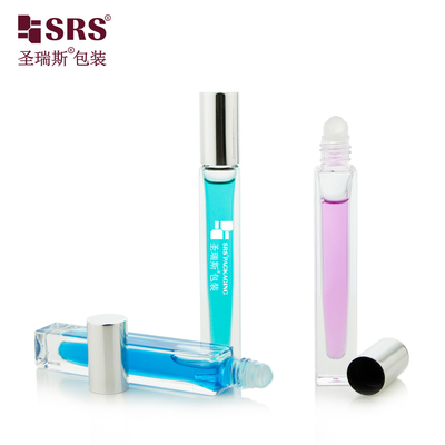 Kare Şekil Özel Açık Şişe Parfüm Yağı Uygulayıcı Cam Rulo 10ml
