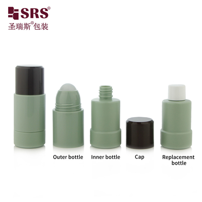 50 ml 75 ml Boş Kozmetik Paket Özel Renk Deodorant Gel Şişesi Üzerinde Dönüştürülebilir PP PCR Geri Dönüştürülmüş Rulo