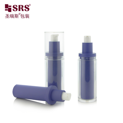 30ml 1 oz Boş Özel Enjeksiyon PET Çift Duvarlı Değiştirilebilir Hava Sıkan Pompa Losyon Şişesi