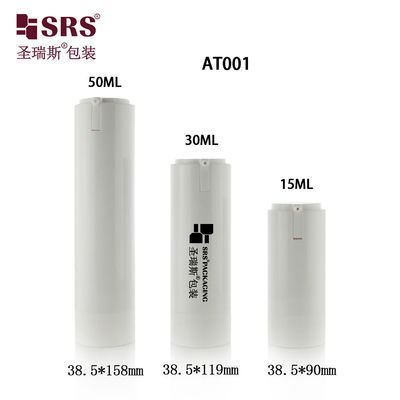 30 ml 50 ml Boş Kozmetik Losyon Serum Özellik Değiştirilebilir Havasız Pompa Şişesi 15 ml