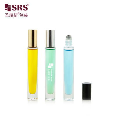 10 ml kalınlığında duvar camı parfümlü ağır rulo şişeleri parlak metal kapağı ile