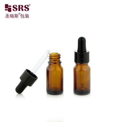 10 ml 1/3 oz Boş Depo Hızlı Teslimat Cam Esansyel Yağ Amber Dropper şişe