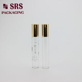 Parfüm yağı için 8 ml şeffaf rulo boş cam şişe