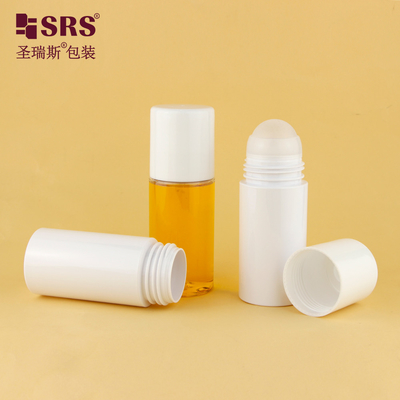 PET43 130ML 170ML Büyük Kapasiteli PET Plastik Özel Renk Yuvarlak PCR Deodorant Gel için Şişede Geri Dönüştürülmüş Rulo