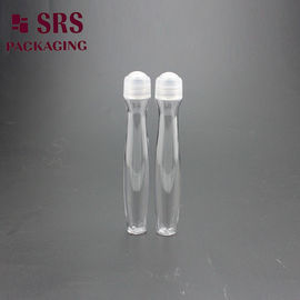 SRS8447-15ML göz serumu için boş metal topu üzerindeki şeffaf PETG radyal şekilli rulo