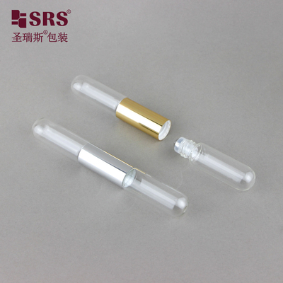 SGB2-5ml+5ml Şeffaf Tatlı Boş Parfüm Esansiyel Yağ Roller Çelik Top Şişe Uygulayıcı