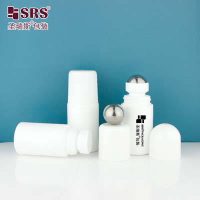 RPPC-60ML Yuvarlak Beyaz Enjeksiyon Fırlatma Plastik PP PCR Geri Dönüştürülmüş Çevre Dostu Deodorant Gel Şişesi Uygulayıcısı
