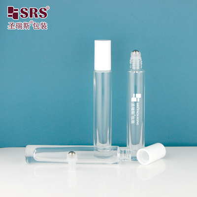 GB1-10ML Lüks Yüksek Kalite Kalın Şişe Şeffaf Özel Renk Mevcut Cam Roller Top Parfüm Şişe Sızıntı Yok