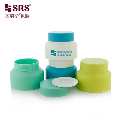SRST-80g 100g PP PCR Geri Dönüştürülmüş Boya Dekorasyon Kozmetik Krem Kavanoz Kap Paketleme