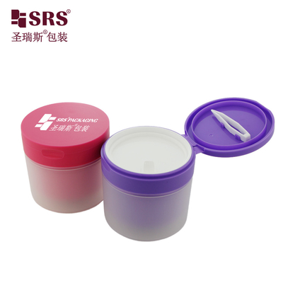 SRS1 120g 150g Çift Duvarlı PP PCR Geri Dönüştürülmüş Plastik Yüz Temizlik Serumu Kavanoz Konteyneri Kozmetik Krem için
