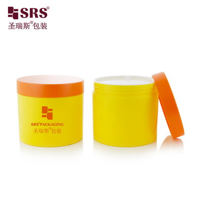 SRSQ 400g Boş Parlak Yüzey PP PCR Sertifikalı Geri Dönüştürülmüş Malzeme Vücut Kremi Kavanoz Konteyner Özel Renk Var