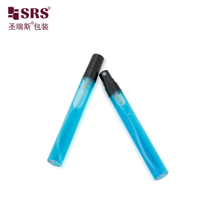 BLPP-10ML Cep Boyutu Mini Tatlı Yüksek Tasarım Şeffaf Şeffaf Cam Tüp Parfüm için Spray Pompa Şişe