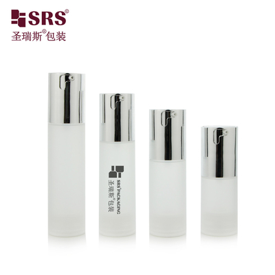 TA023 20ml 30ml 40ml 50ml Parlak Matte In Mould Enjeksiyon Açık Dondurulmuş PP PCR Havasız Şişe Temel Kozmetik Ambalaj için