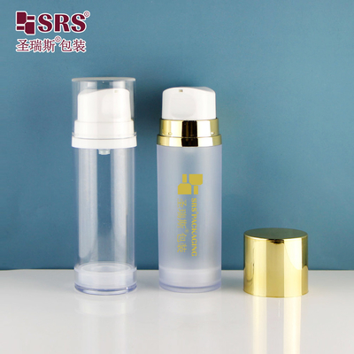 A0215 50ML 120ML 150ML Tek Duvarlı AS Şişesi Lüks Havasız Losyon Şişesi Yüz Serumu Gel Temelli