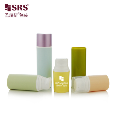 PA203A 15ML 30ML 50ML Serum için özelleştirilebilir PP havasız şişe Baskı kolay Markalama Kozmetik ambalaj