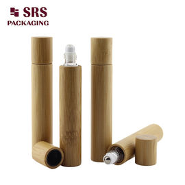 15ml gerçek bambu rulo zeytinyağı cam şişe hiçbir sızıntı iyi masaj parfüm şişe fabrikası