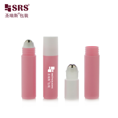 RPPF 20ml 2/3 OZ Plastik Boş Kozmetik Deri Bakımı Yuvarlak PP PCR Çevre dostu Rol Çelik Top Şişe Paketleme