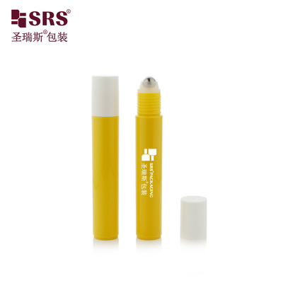 RPP-15ML Yuvarlak Plastik Enjeksiyon Özel Renkli PCR PP Geri Dönüştürülmüş Roller Ball Şişe Masaj Göz Serumu