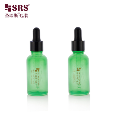 D001 5ml 10ml 15ml 20ml 30ml 50ml 100ml 18/415 Eteriyel Yağlar İçin Parlak Plastik Omuz Damlatıcısıyla Cam Şişe