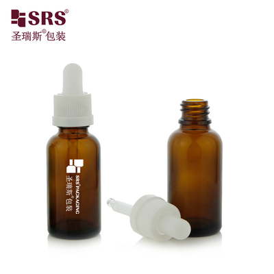 D010 CRC çocuklara dayanıklı kapaklı şeffaf cam kalıp cam şişe saç esansı serum için damlatıcı kapağı