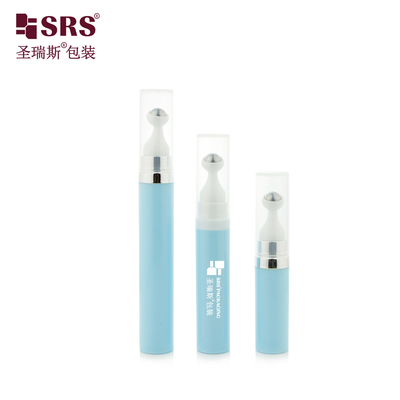 A0035 7. 5ml 10ml 15ml PP vakumlu göz kremi, güvenli Snap Lock baskı kapağı ile yuvarlak şişeler