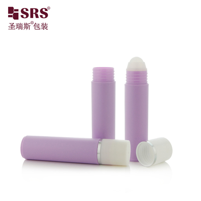 30ml yuvarlak silindir şekli PP PCR Deodorant Gel Serum şişesi üzerinde plastik rulo