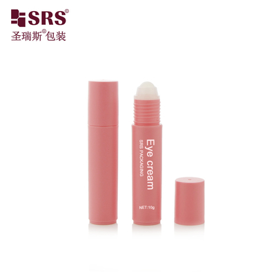 RPP-10ML Plastik Pembe Mat PP PCR Boş Kozmetik Paketleme Anti-Kaşıntı Sıvı Uygulayıcı için Şişede Rulo