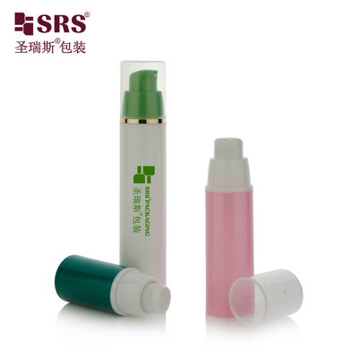 A024 15ml 30ml 50ml Enjeksiyon Özel Renkli PP PCR Losyon Gel Temel için Havasız Pompa Şişesi