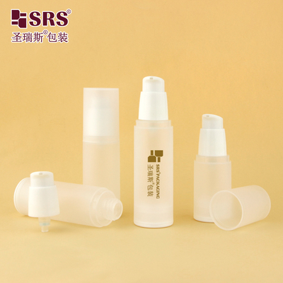 PA0216 20ml 30ml 40ml 50ml PP Parlak Mat Kalıplı Plastik PP PCR Losyon Pompası İçeriği Havasız Şişe Deri Bakım Paketleri