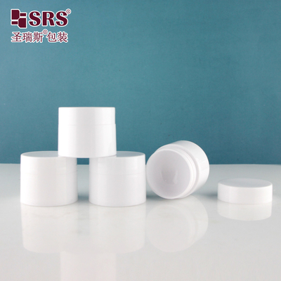 SGPS 5g 10g 15g 30g 50g 100g 120g 150g Beyaz Enjeksiyon Parlak PP Kavanoz Konteyner Küçük miktarlı sipariş