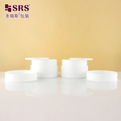 SMPS 5g 10g 15g 30g 50g 100g 120g 150g Mat Finished Plastik Enjeksiyon Beyaz PP Krema Kavanoz Konteyner Paketleme