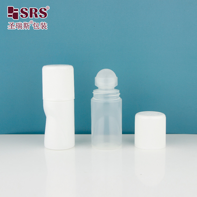 RPPB1-50ML CR Kapaklı Eşsiz Şekilli Plastik Şişe Gel Deodorant Antiperspirant Ambalaj için Rollu Top Şişe Sızıntı Yok