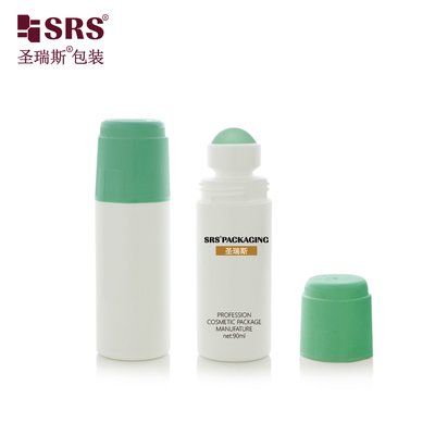 RPPDF-90ML Yeni Tarzı Özel Renkli Plastik Roller Ball Deodorant Antiperspirant Saç Esansı Gel Şişe Sızıntı Yok